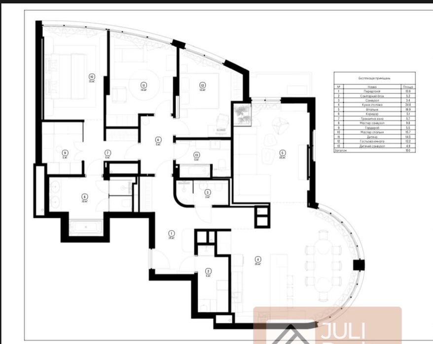 Без% Парк Авеню 150м2 Park Avenue Демеевская Голосеевский