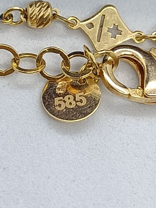 Bransoletka ze złota, złoto pr 585