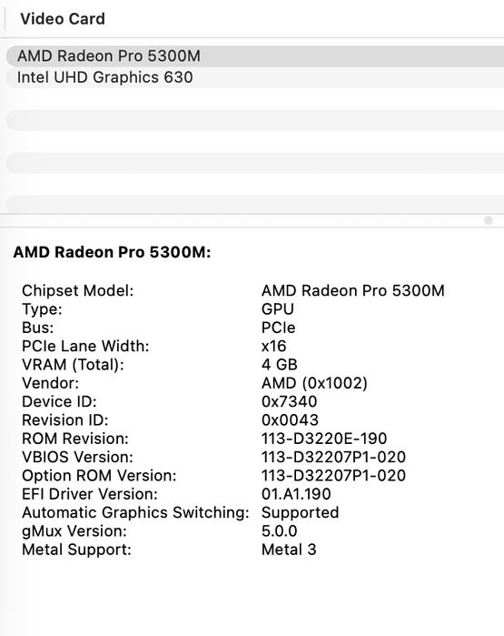 MacBook Pro 16’ 2019 Intel i9 32Gb 512Gb Radeon 4Gb 93%