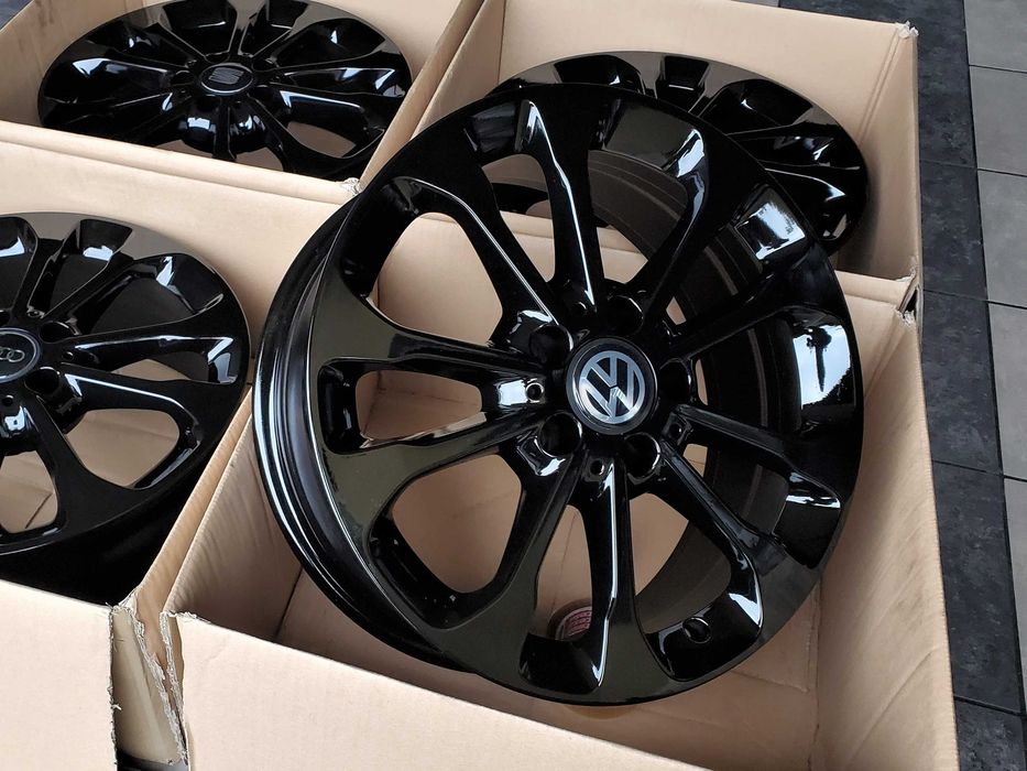 Alufelgi 17 5x112 Czarne VW Audi Seat Skoda Mercedes Oryginalne ! 342#