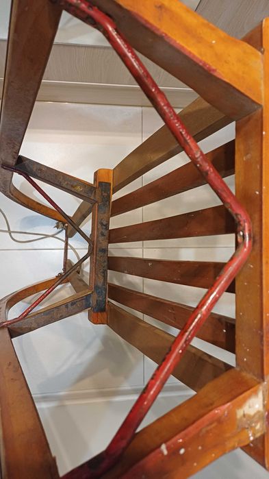 Sanki drewniane, uzywane, wzmocnione