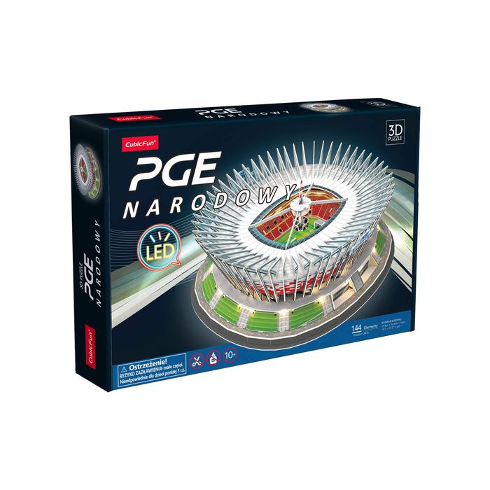 Puzzle 144 3D Pge Narodowy Led. Nowy Produkt