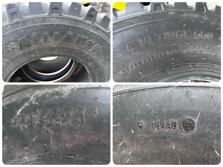 OPONA OPONY 500/70R24 500/70-24 19.5LR24 19.5R24 ALLIANCE (30%)
