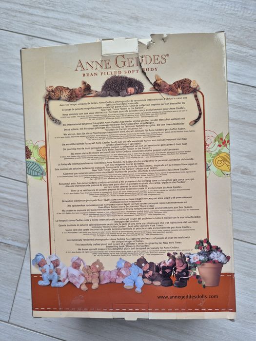Anne Geddes lalka niemowlę śpiący jeż jeżyk 23 cm