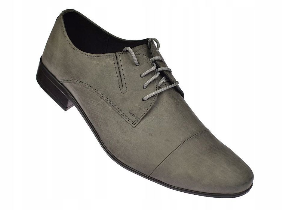 Półbuty męskie skórzane sznurowane Polskie M46 *42