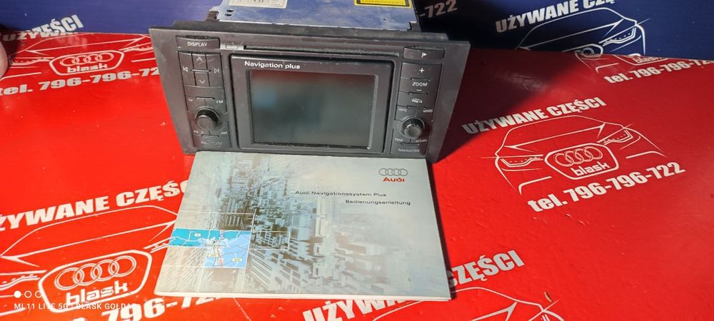 Radio 2 DIN NAVIGATION PLUS Audi A6 C5 S6 Lift Części Blask Gołdap