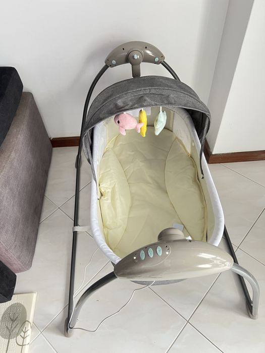 Berço balanço elétrico para bebe
