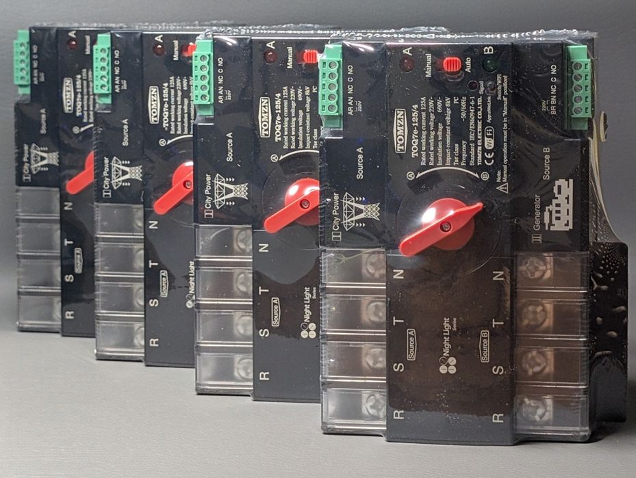 Tomzn трифазний wfi Toq7e 125 4 АВР Автомат вводу резерву перемикач