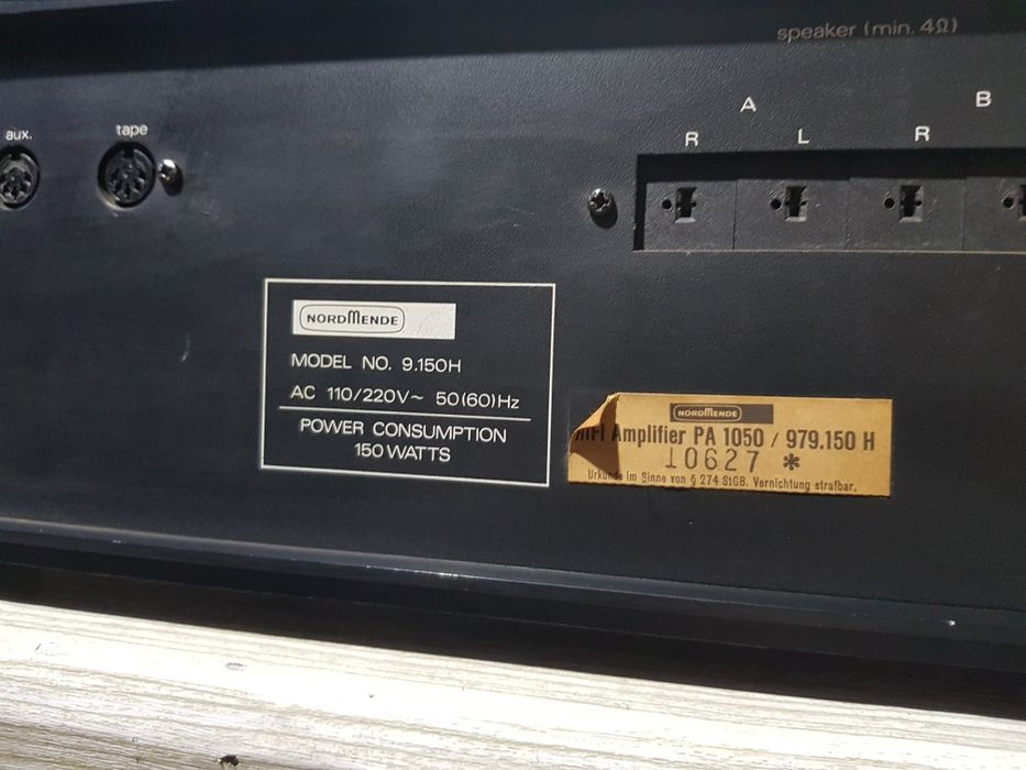 Стерео підсилювач/усилитель Nordmende PA 1050. 2x40Вт б/у з Німеч