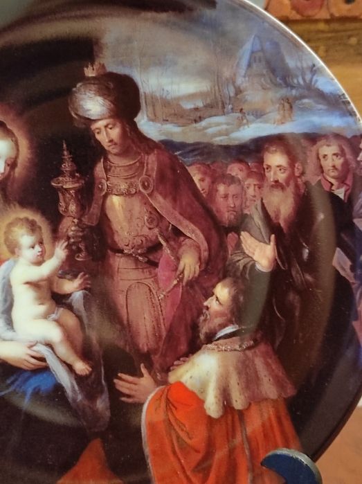 Prato porcelana série limitada Festa de Natal da Vista Alegre