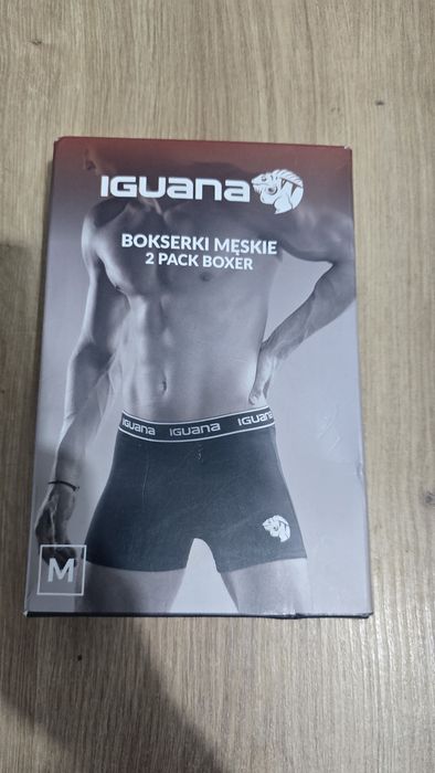Nowe bokserki męskie iguana M