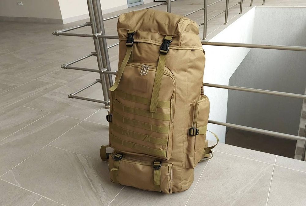Рюкзак тактичний 70 л Військовий рюкзак Зсу Туристичний похідний баул