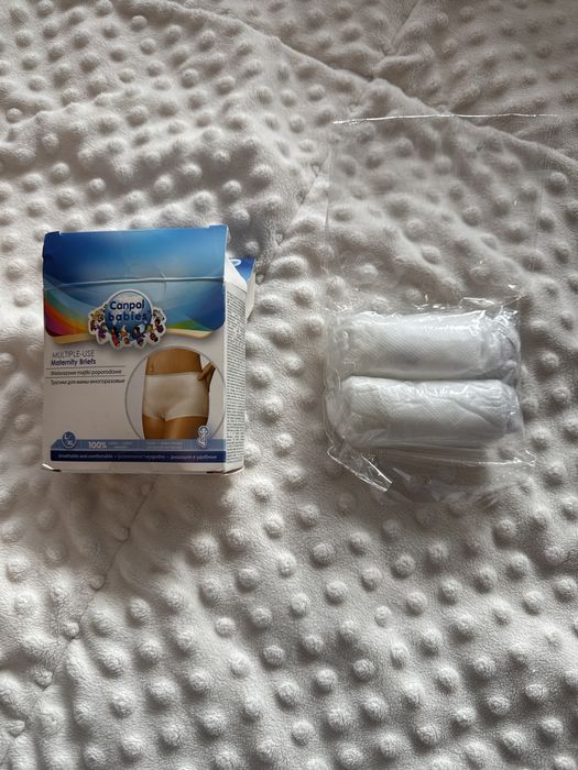 Wielorazowe majtki poporodowe rozm M bokserki i figi