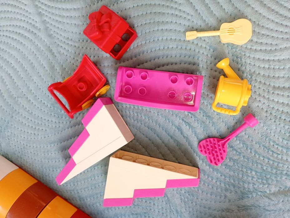 LEGO Duplo sofa konewka wózek dla dziecka gitara