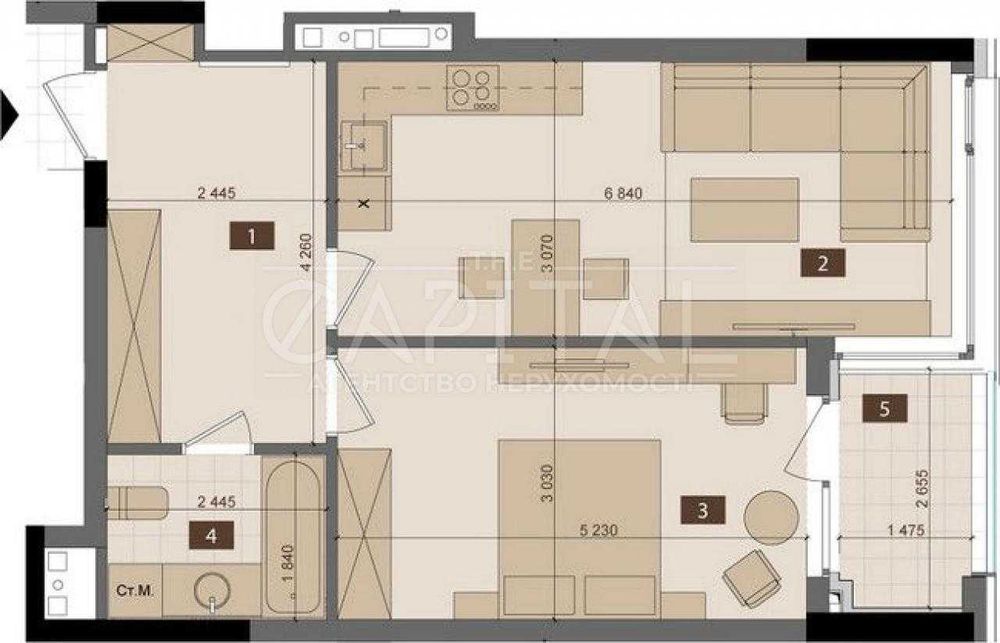 ТЕТРИС Продажа Квартира  ул. Деловая  Печерск