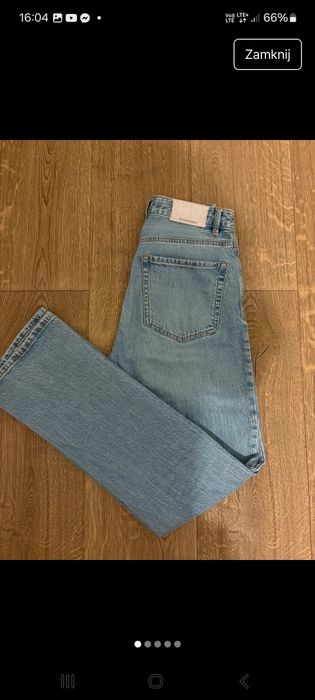Jeansy spodnie stradivarius straight 34 xs