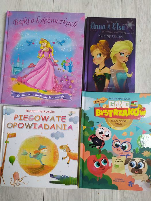 3 książki, Anna i Elsa, O Księżniczkach, Piegowate opowiadania +gratis