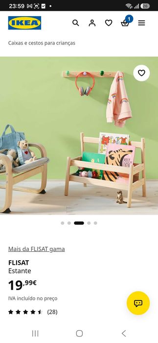 Estante livros Ikea Flisat