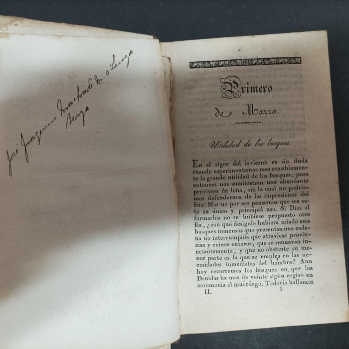 Reflexiones sobre la Naturaleza para todos los Días del Año, Tomo II Madrid: 1826