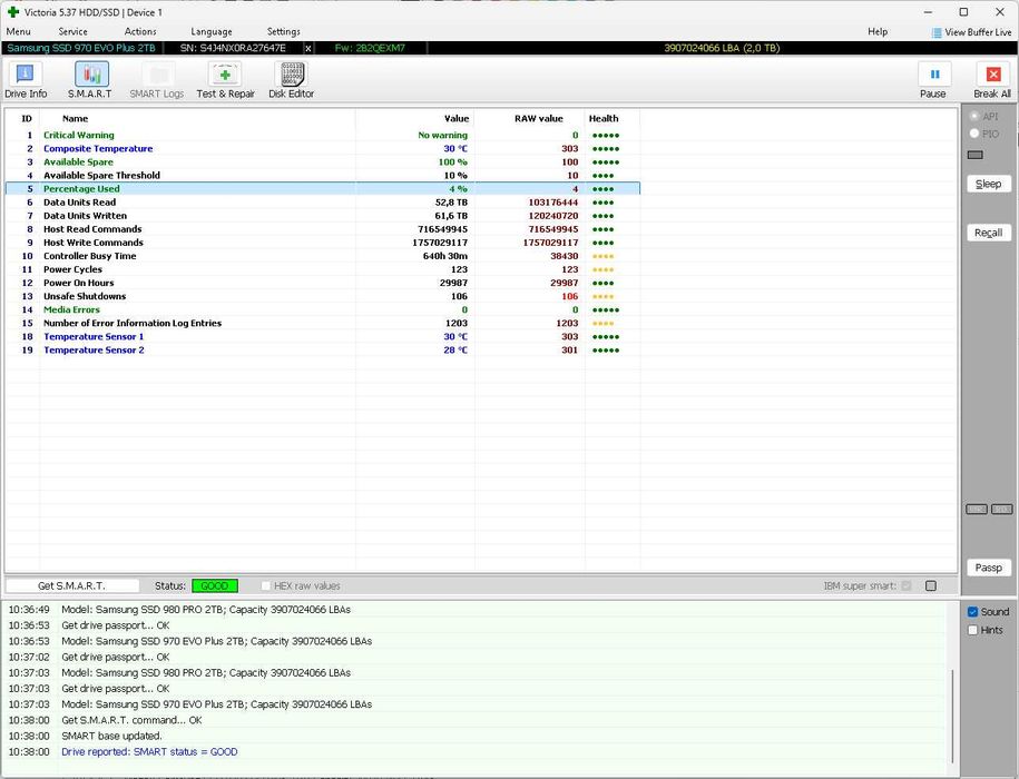 Samsung 970 EVO Plus 2Tb з радіатором та адаптером