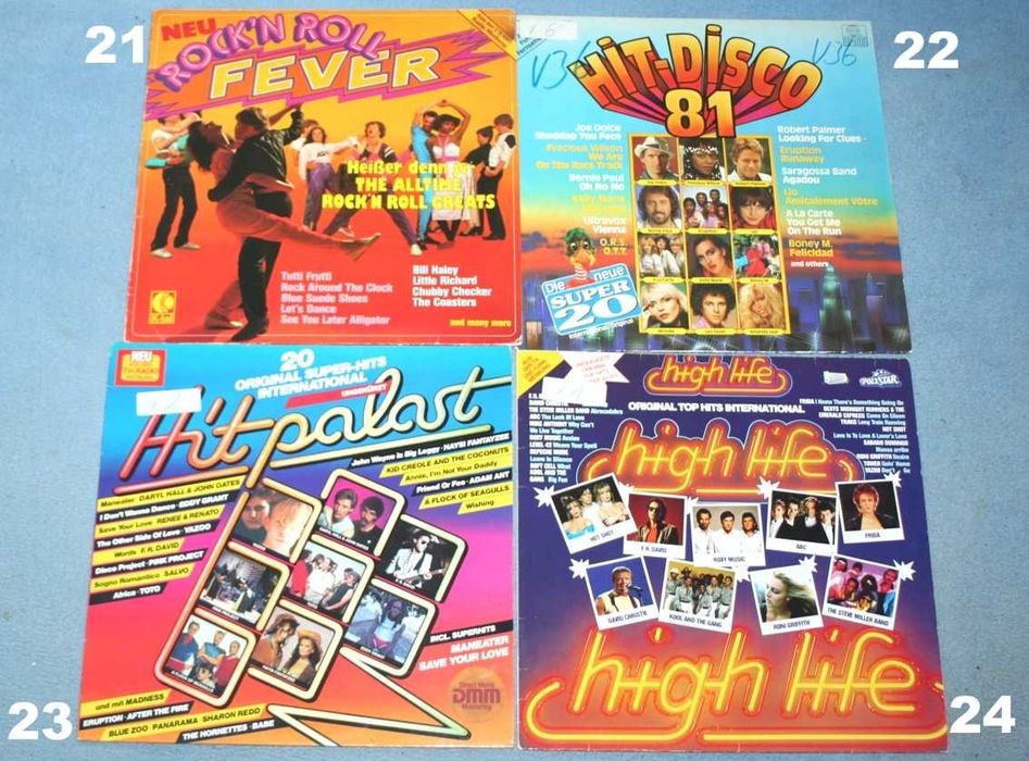 Płyty winylowe, składanki, Disco, Pop, Rock, Jazz, Country, Movie