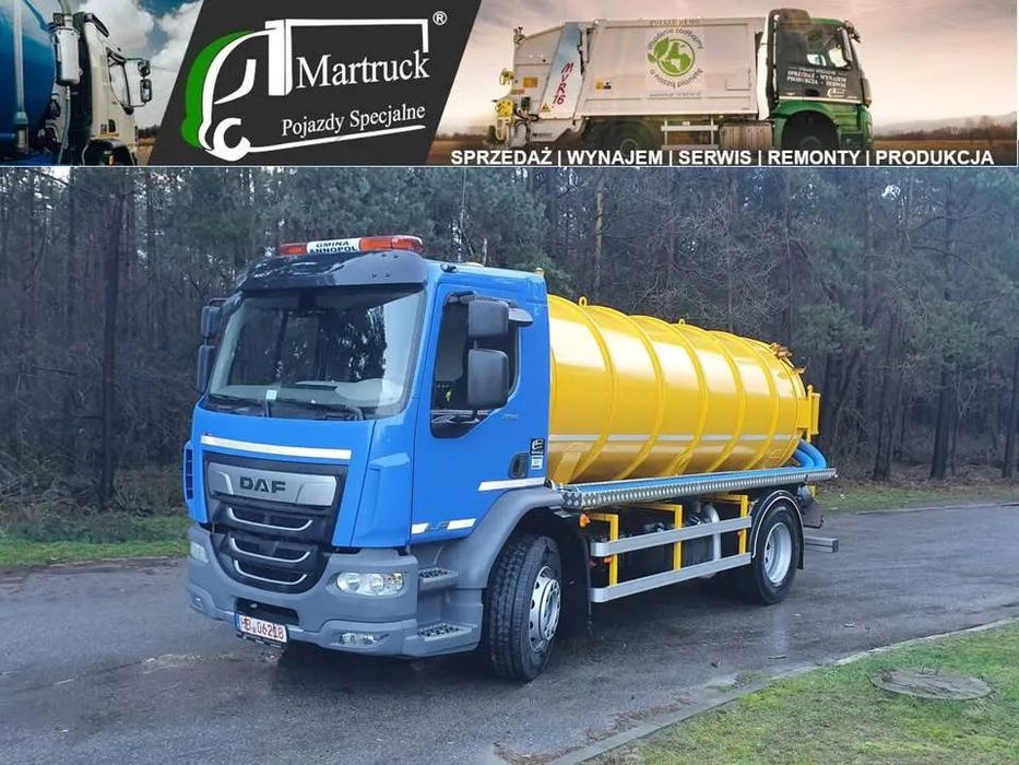 DAF DAF  4x2 pojazd asenizacyjny, NOWE podwozie, NOWA beczka asenizacyjna 10 000L, szambiarka, sprzedaż, wynajem, gwarancja, serwis  Pojazd nowy 2025, asenizacja 10000L, beczka, wynajem,