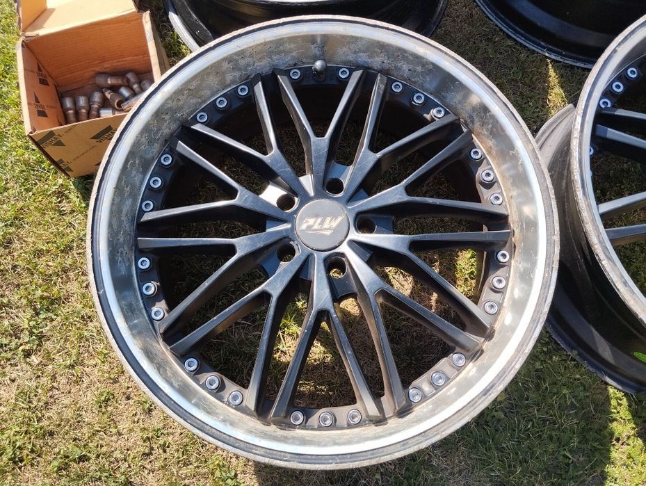 Felgi PLW 18" 5x100 8J ET35 komplet Vw Skoda Seat KBA 47881 plus śruby