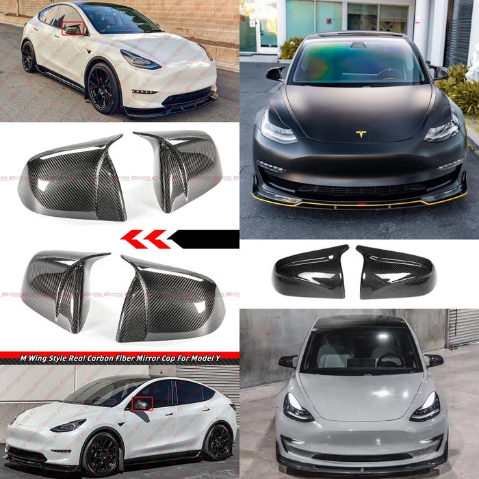 Накладки на боковые зеркала Tesla Model 3 Y зеркала модел 3 У накладки