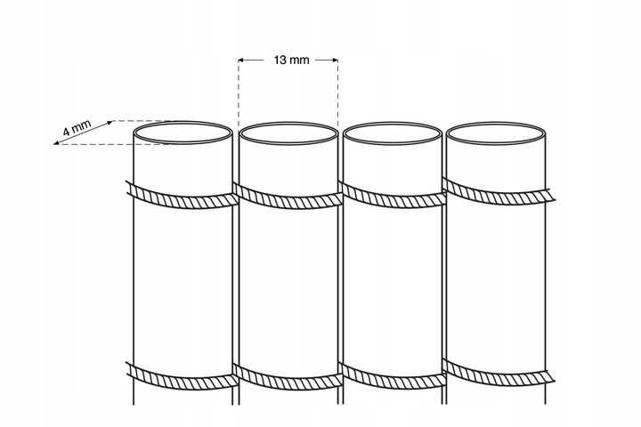 Mata Balkonowa PVC Wytrzymała Imitująca Bambus Długa 5M Szybki Montaż