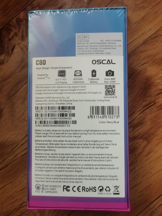 Smartfon Blackview Oscal C80 8/128GB