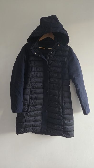 Kurtka ocieplana długa parka lekka i ciepła