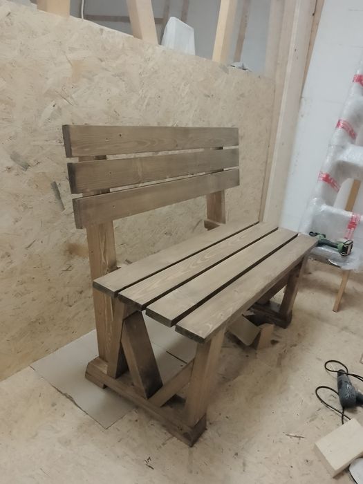 Садові меблі для відпочинку з бруса під замовлення