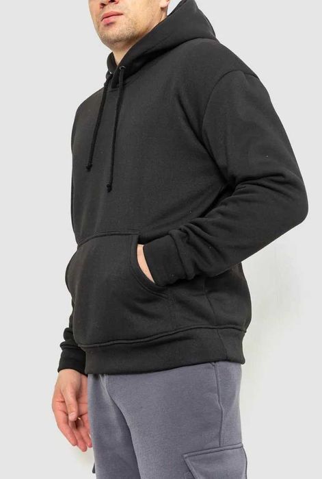 Худи мужской на флисе однотонный разных цветов