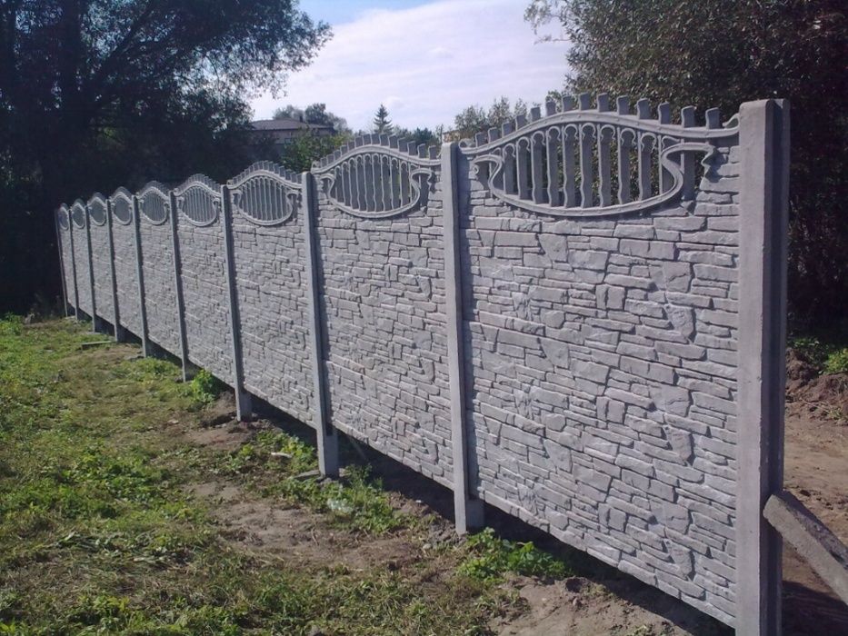 Ogrodzenia Betonowe , wzór dwustronny , Garaże , Płoty , wiaty do 4m