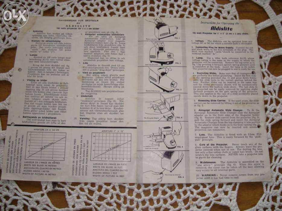 Projector de slides muito antigo