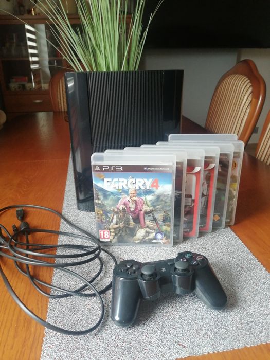 Konsola PlayStation 3 Super Slim + 500GB + oryginalny pad i kable