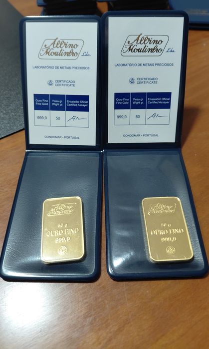Barra Ouro Albino Moutinho 50 Gramas