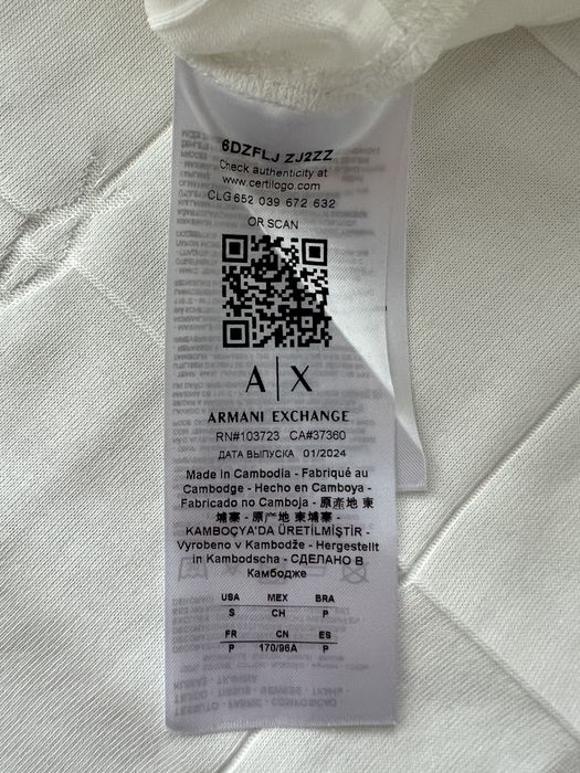 Нове поло Armani Exchange розмір S