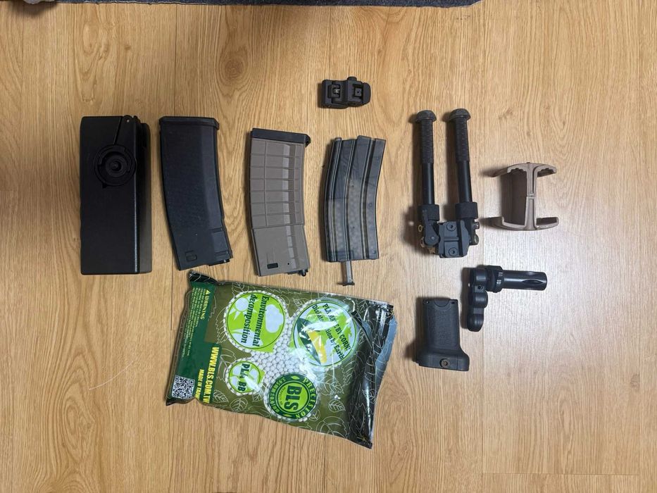 Conjunto Airsoft Completo – Réplicas + Colete + Mochila + Acessórios