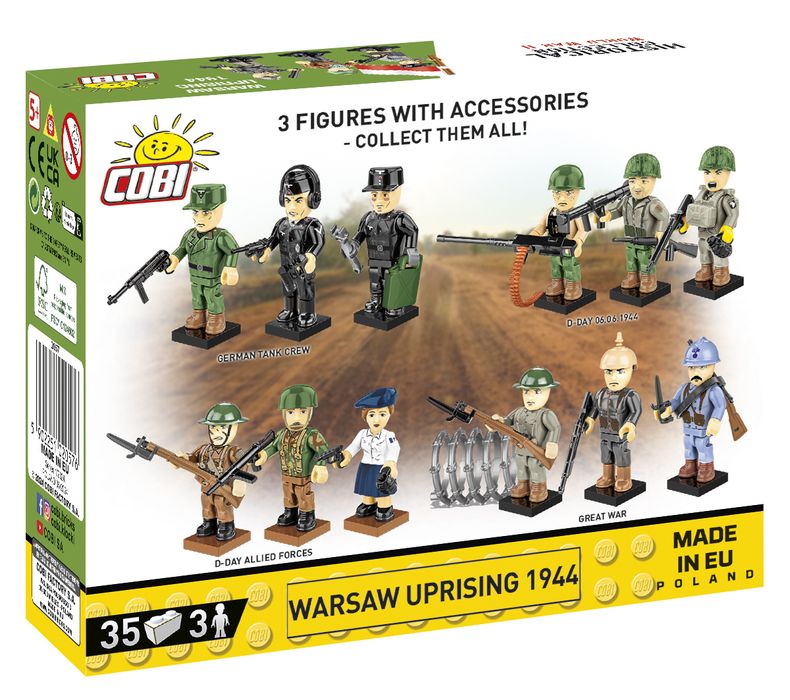 Klocki Cobi 2057 Figurki Powstańcy Warszawcy Z 1944 Roku Hc 35 El.