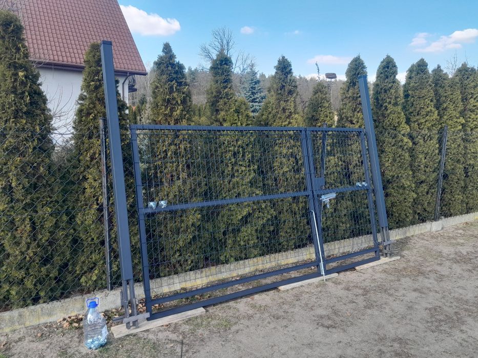 Brama 5M OD RĘKI 2x2,5m H 162  Grafit 7016 Kompletna