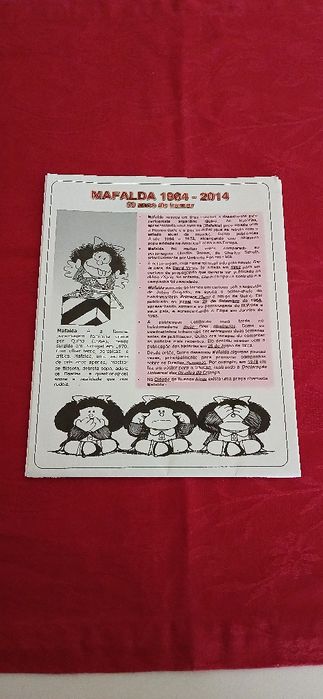 Folheto Mafalda - 50 anos