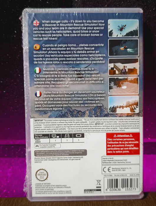 Mountain Rescue Simulator Nintendo Switch symulator ratownictwa