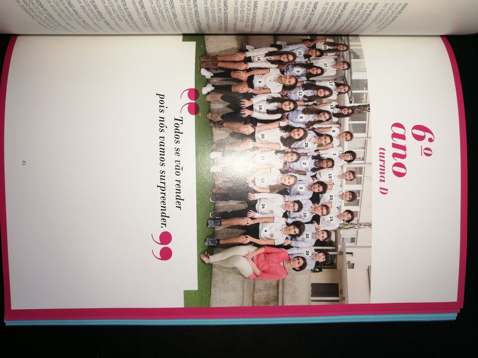 Anuário 2015/2016 Colégio do Rosário todas as turmas em estado de novo