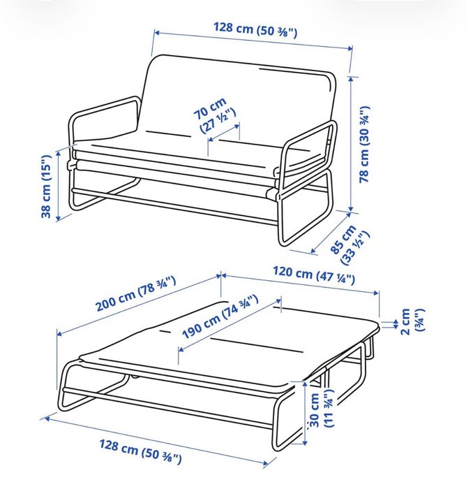 Sofa cama Ikea dobravel