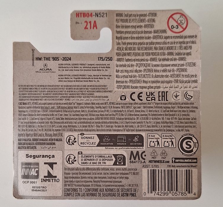 Hot Wheels - Honda Acura NSX 90