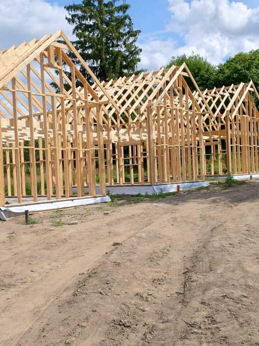 STODOŁA Konstrukcja drewniana, szkielet drewniany35m2, domek 7x5 m