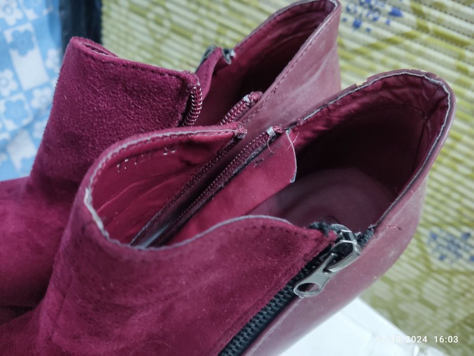 Botas senhora em bordeaux