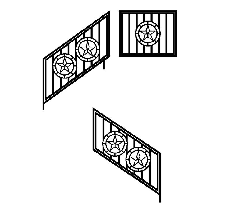 Balustrada ażurowa wycinana laserowo z metalu barierka poręcz