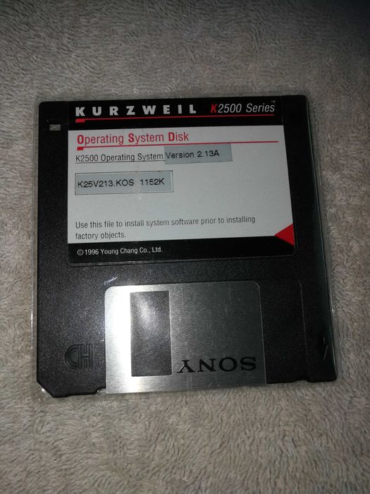 Kurzweil K2500, K2500R System operacyjny Version 2.13A